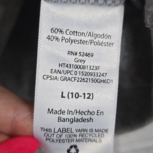 Boys 10/12 Christmas Shirt Santa Skeletons Dancing Floss Dance Backpack Kid Gray - Picture 7 of 9